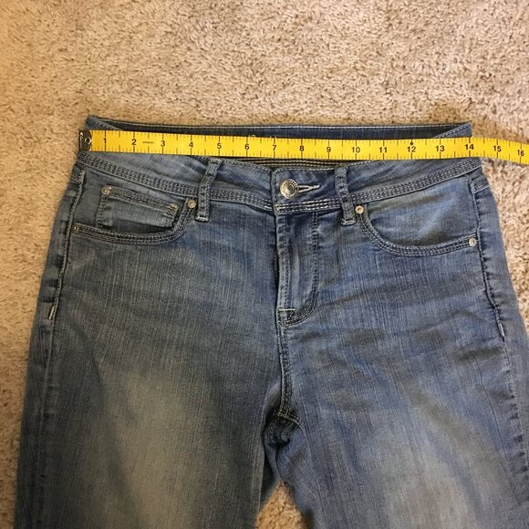 Bootlegger Blue Denim Skinny Easy Jeans - Picture 10 of 14